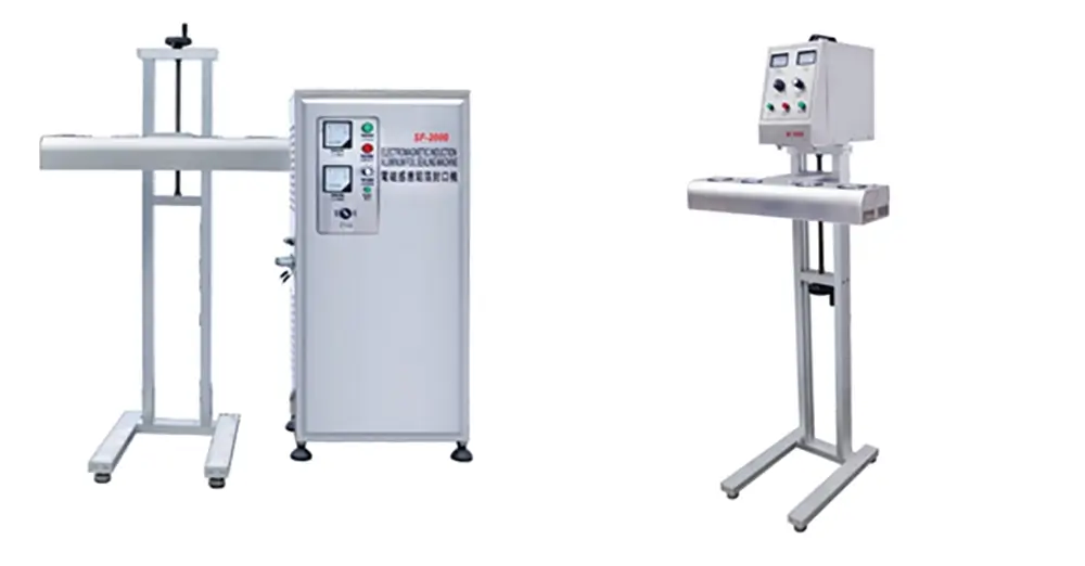 Problemas y soluciones de las máquinas de sellado por inducción | Guía de resolución de problemas 6 Máquina de sellado por inducción con lámina de aluminio y refrigeración por aire