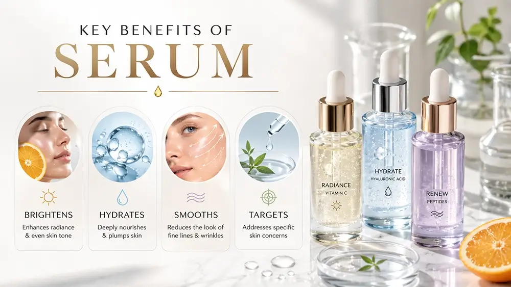 The Ultimate Guide to Serum: Benefits, Types, and How to Choose the Right One 2 key benefits of incorporating a serum into your routine