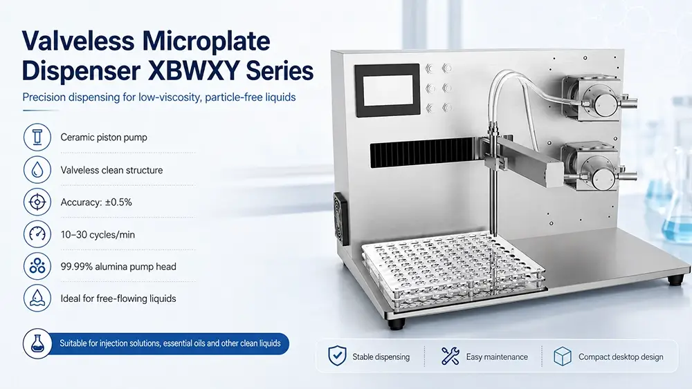 2026 Microplate Dispenser: How to Choose the Right Pump for Precision Liquid Dispensing 2 valveless microplate dispenser xbwxy series